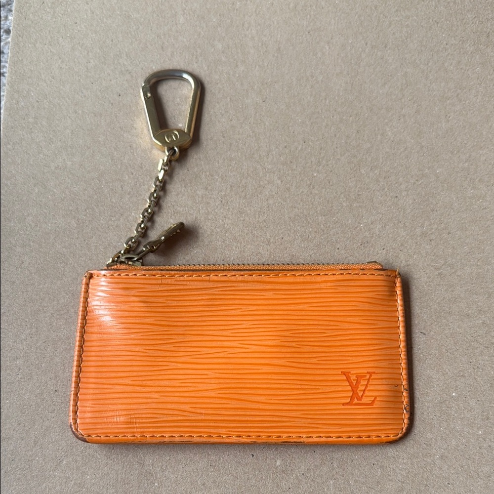 Louis Vuitton Orange Key Pouch